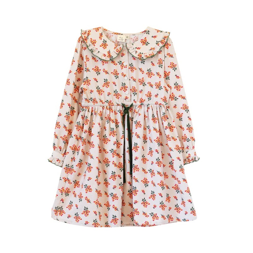 Beet World | Girls Adelaide Velvet Tie Dress I
Autumn Floral Size 3-4Y